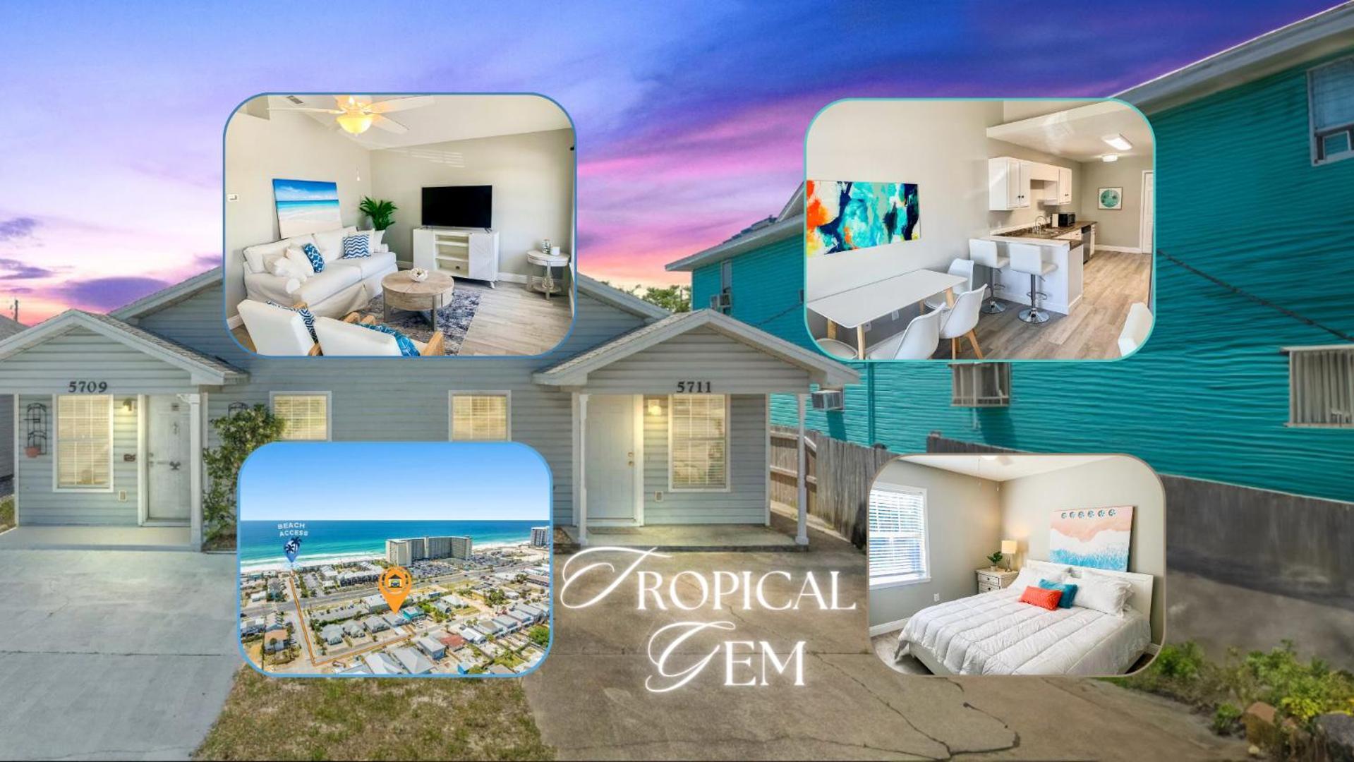 Tropical Gem/5 Min Beach Walk Panama City Beach Exterior photo